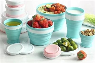 Company-New Product Launch: Outdoor Foldable portable silicone unbreakable bowl water cup 6 buyers